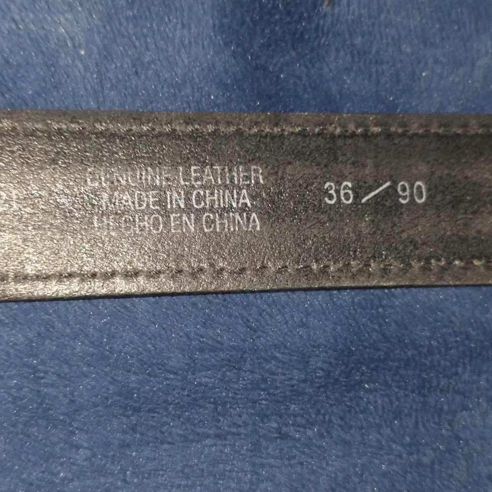 Columbia Sportswear Mens Black Genuine Leather Belt Size‎ 36 Waist